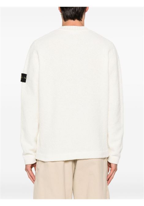 maglione fancy yarn uomo avorio STONE ISLAND | K2S15 5100056 S00N2V0093